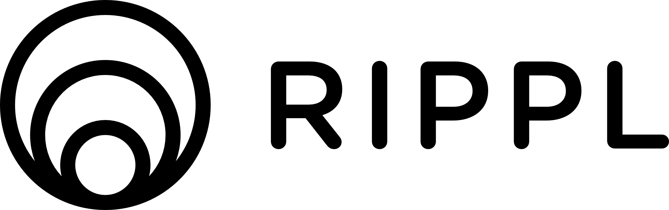 Rippl Logo - Black