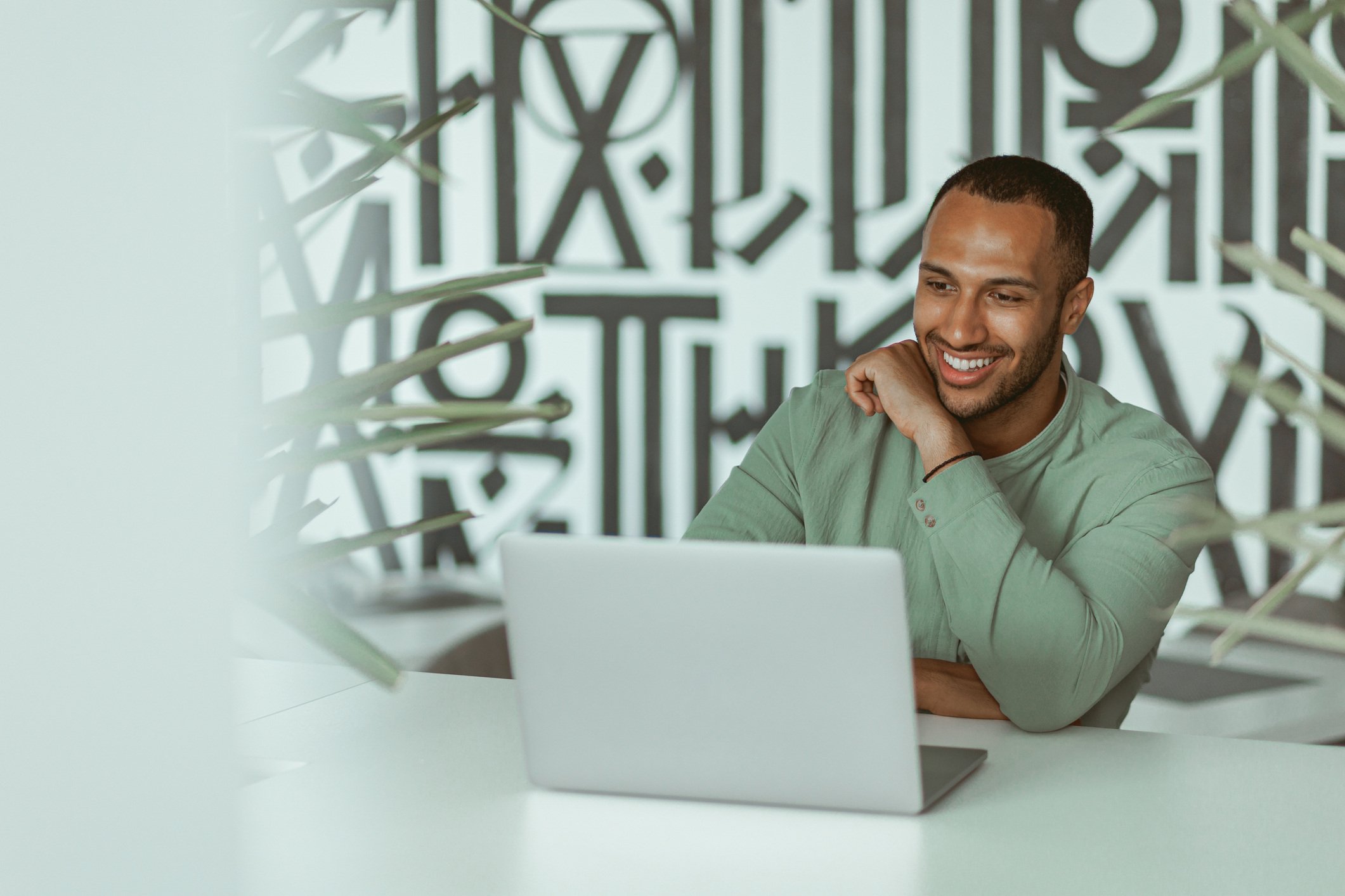 man on laptop