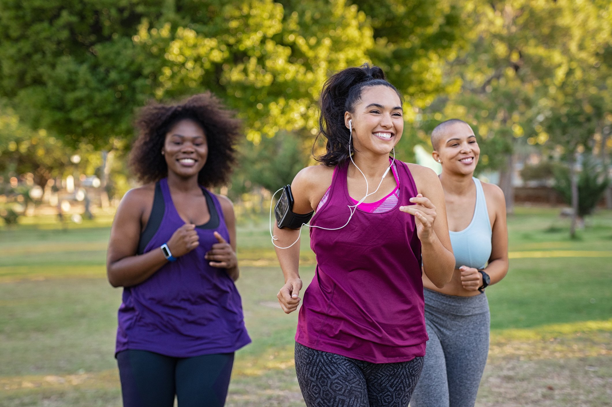 Group running together